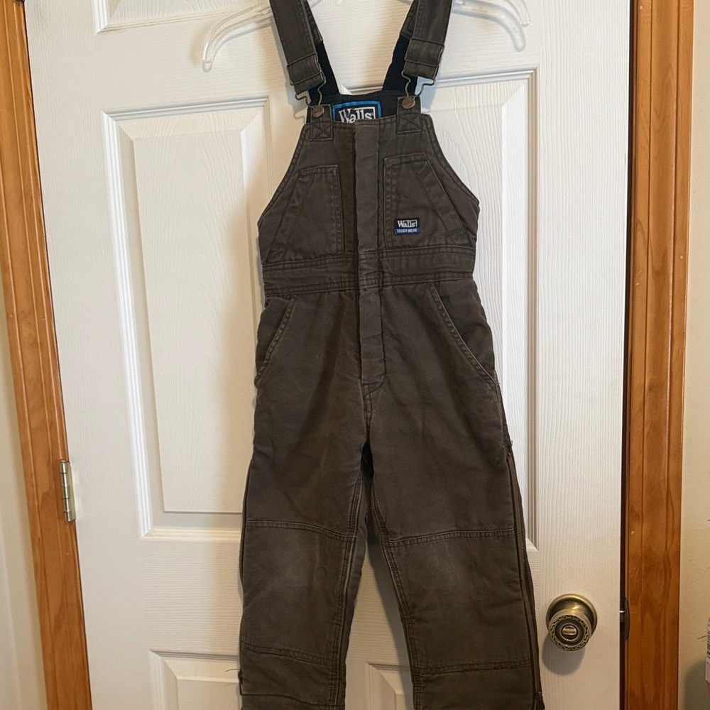 Walls Dark Brown Bob Overalls with Adjustable Straps